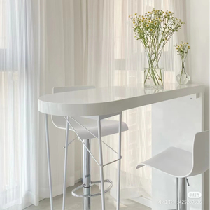 吧台桌家用客厅隔断创意现代简约靠墙长条桌阳台窗边靠窗高脚桌椅