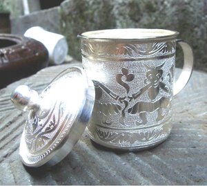 老银匠纯银水杯