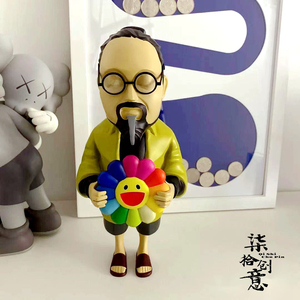 danil yad太阳花村上隆主理人手办潮玩公仔雕塑艺术桌面潮流摆件