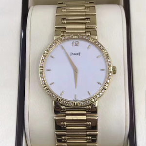【众奢行二手】piaget伯爵18k黄金镶钻石英女表