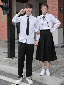 校服学院风韩版卫衣男女初中高中学生班服春季运动套装外套潮