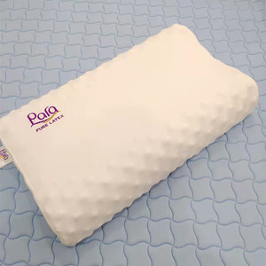 para乳胶枕头颈部波浪形按摩枕男女成人单人颈椎枕护颈枕泰国原装