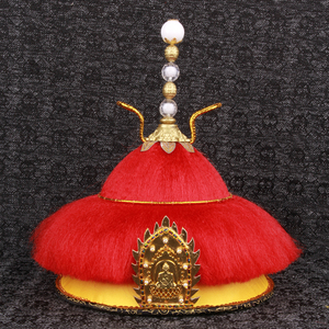 清朝皇帝帽子康熙乾隆皇帝头冠皇上华丽王爷官帽花翎影视古装定做