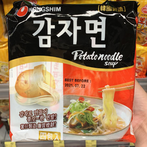 香港代购 韩国进口 农心辣味薯仔拉面 方便面 117g×4连包