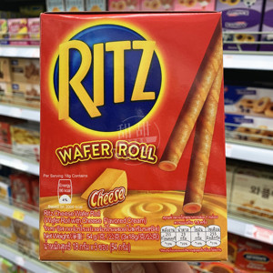 现货正品 越南进口ritz利脆wafer roll芝士味卷心酥盒装54g