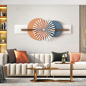 北欧风餐厅沙发背景墙装饰卧室客厅挂件立体铁艺美容院墙饰壁挂