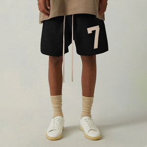 fog正品 fear of god第七季主线7字植绒印花短裤美式高街五分裤男