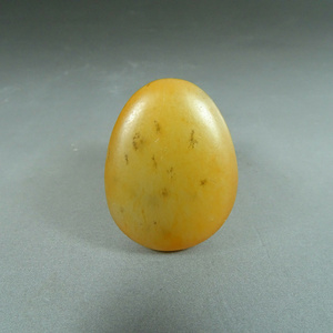 新疆和田玉籽料原石11克玉石挂件 天然原籽原料黄玉水草沁挂坠c80