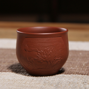 四川荣昌陶茶杯 富贵杯 纯手工荣昌陶壶品茗杯茶具小茶杯主人杯子