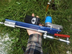 行程可调调速20w往复电机 220v 自动伸缩推拉小型diy炮机