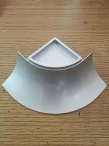 外圆内圆浇筑二通净化铝型材两通外元外阳角补角铝合金洁净室配件