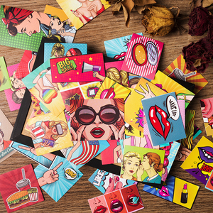 复古手帐贴纸junk journal欧美波普风人物手账工具装饰素材贴画