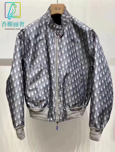 dior/迪奥 21fw新款老花满logo字母双面穿飞行员夹克男女同款外套