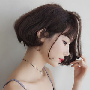 假发女短发bobo头短卷内扣发空气薄刘海帅气修脸蓬松自然逼真