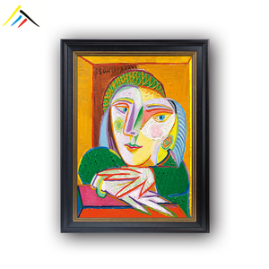 《女人头像》毕加索油画抽象装饰画床头玄关壁画成品美式外框包邮