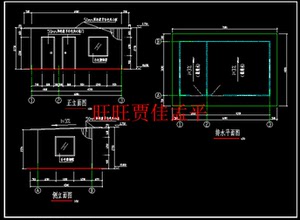 某单层彩钢夹芯板无骨架活动房结构cad图纸建筑结构施工dwg图
