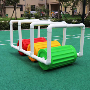多人滚筒协力车幼儿园户外塑料玩具儿童体育运动器械感通训练器材