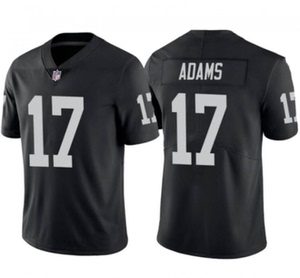 nfl突袭者球衣 raiders橄榄球服17号adams 刺绣短袖比赛服男_阿里巴巴