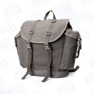 包邮 德军原品山地背包军版帆布/尼龙户外双肩背包【军绿色】