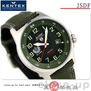 日本代购 Kentex 军事风休闲男士手表 太阳能光能表防弹尼龙表带