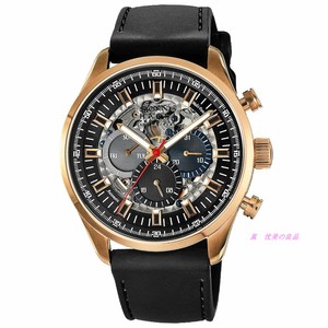 日本代购 sonne haori 橡胶表带时尚男士潮流镂空自动机械腕表