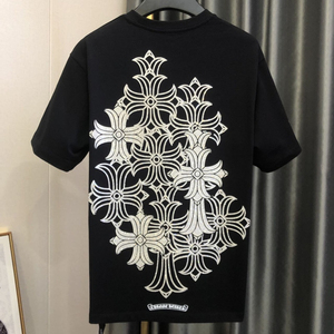 hearts 克罗心 22ss 后背马蹄梵文十字架印花短袖 t恤道逸服装1180