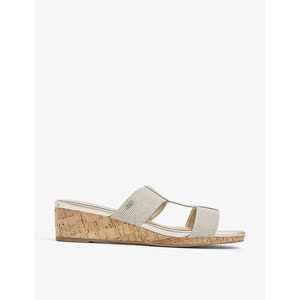 含税代购dune london keepar t-bar 织物凉鞋2021新款秋冬女鞋