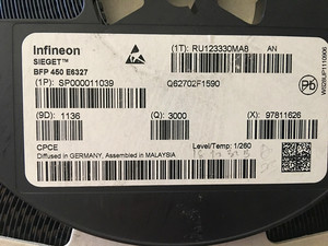 bfp450 丝印 ans sot-343 高线性 低噪声 中功率放大器 infineon