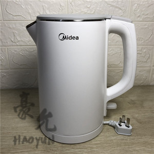 Midea/美的 MK-HJ1512d/e电热水壶304不锈钢 全钢无缝 烧水壶1.5L