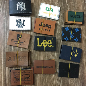 ny-lv 品牌大皮牌 牛仔裤皮标 箱包皮质标签 现货 可来样定做