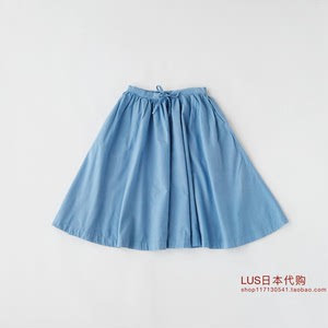 无印良品 muji idee pool 男女通用 棉 画室 抽褶半身裙 日本代购