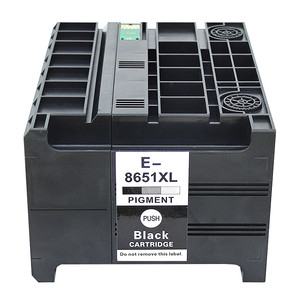 YSY适用爱普生EPSON T8651墨盒WF-M5693 M5193 M5191 M5190 WF-M5690黑白打印机耗材T8651XL大容量颜料墨水