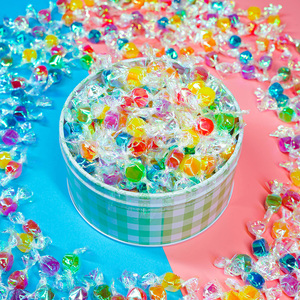 千纸鹤水果糖500g透明纸炫彩可爱小糖果高颜值网红创意迷你小硬糖