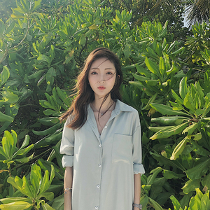 小侨jofay 温柔小姐姐爱的随性两穿衬衫裙 还