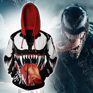 毒液衣服战衣扎染漫威联名卫衣外套上衣男装大人万圣节恐怖服装