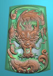 新款龙牌醒目龙牌浮雕电脑精雕图翡翠玉雕灰度图jdp挂件