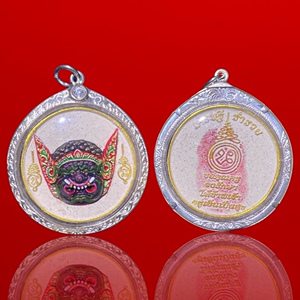 泰国佛牌 鲁士坤皮一期帕皮拉天神彩绘版 纯银外壳 只售正品