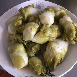温州 乐清柳市自家泡菜 佛手菜 菜根 娃娃菜 500g 即食 酸脆爽口