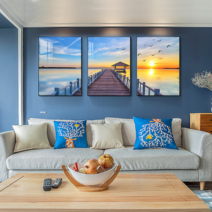 挂画装饰画客厅地中海风格