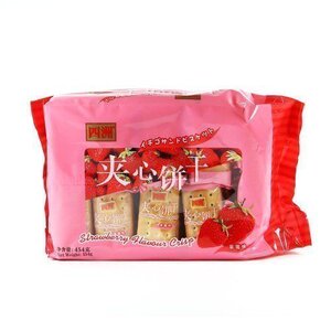 四洲夹心饼干454g巧克力草莓柠檬花生味休闲食品包邮