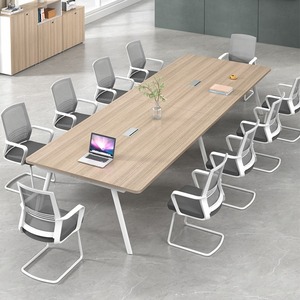 办公桌会议桌长桌简约现代培训接待洽谈会议室办公桌桌椅组合家具