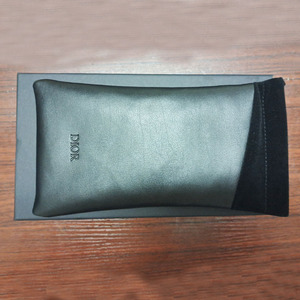 dior全套新款黑色眼镜盒子便携收纳袋cd迪奥太阳镜墨镜盒皮袋盒子