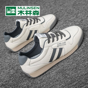木林森小白鞋男2021年新款潮运动休闲鞋子男秋季男士百搭阿甘板鞋