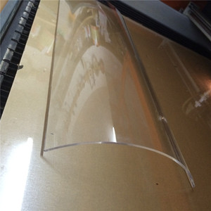 透明有机玻璃弧形热弯罩子 亚克力弯板圆弧装饰 定制尺寸防灰尘罩
