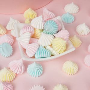 生日蛋糕马林糖蛋白糖玛德琳糖溶豆可食用烘焙甜品台装饰摆件插件