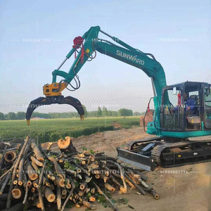 挖掘机抓木器60挖机爪子抓石器抓草器抓木夹抓铁器挖机夹木机旋转