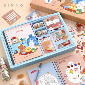 【可做计划本喔】豪华手账素材套装大礼包文具用品大全手帐本礼盒