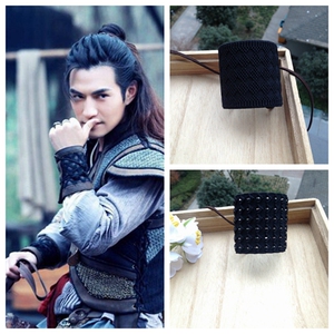 男古装头饰发冠发套择天记发带绑绳古风绑带动漫古代黑色发带