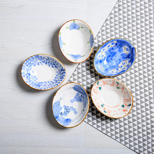 日式异形陶瓷盘子创意韩式寿司碟子凉菜盘子面包水果饭盘料理餐具