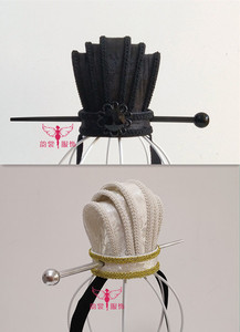 情爱草莓淘宝儿童古装侍卫头饰汉服书生帽子皇帝龙纹头冠曹操大臣冒